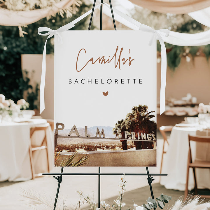JADE Palm Springs Boho Bachelorette Weekend Welcome Sign