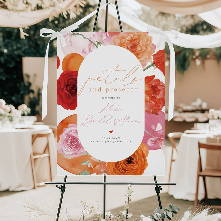 MAX Petals and Prosecco Summer Garden Bridal Shower Welcome Sign