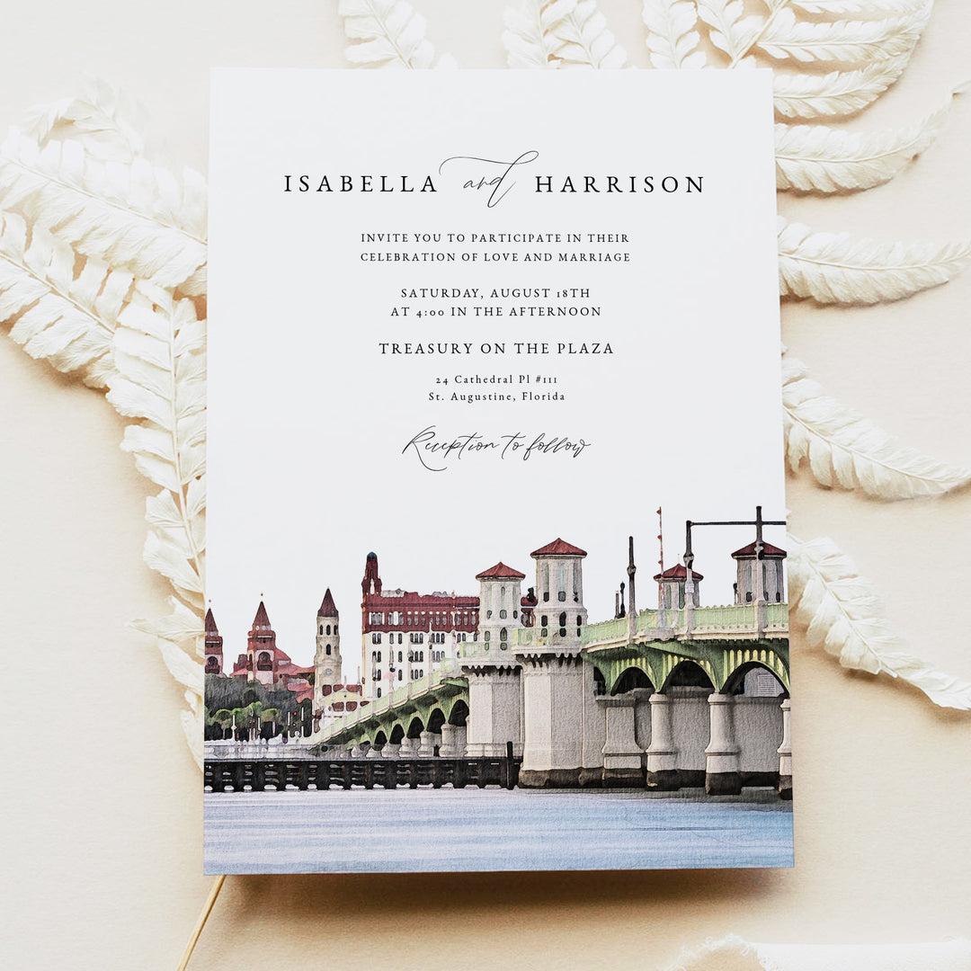 ST AUGUSTINE Florida Destination Wedding Invitation Suite