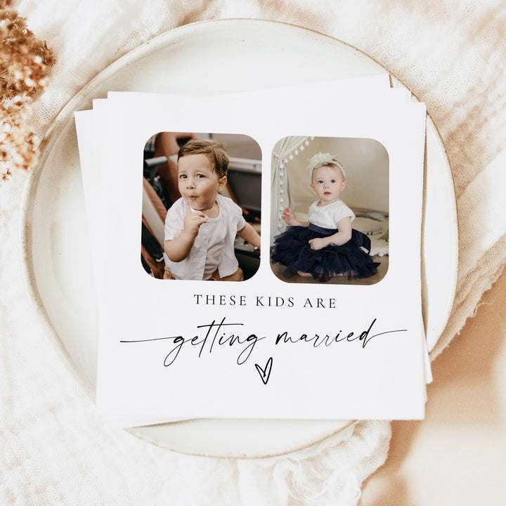 BLAIR These Kids Are Getting Married Custom Photo Napkins