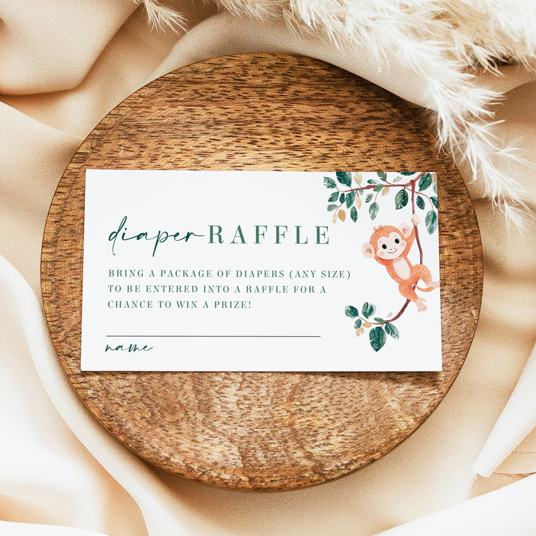 WILDER Wild One Jungle Baby Shower Invitation Bundle