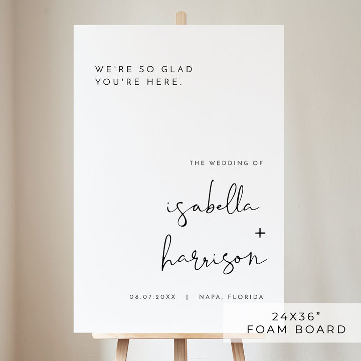 ADELLA Wedding Welcome Sign