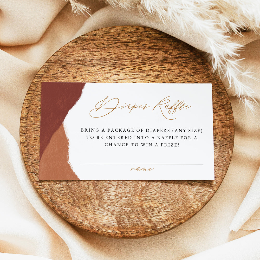 OPHELIA Gender Neutral Bohemian Desert Baby Shower Invitation Suite
