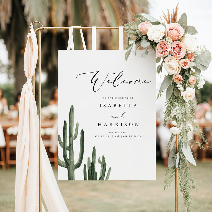 ELEANOR Southwestern Bohemian Wedding Welcome Sign