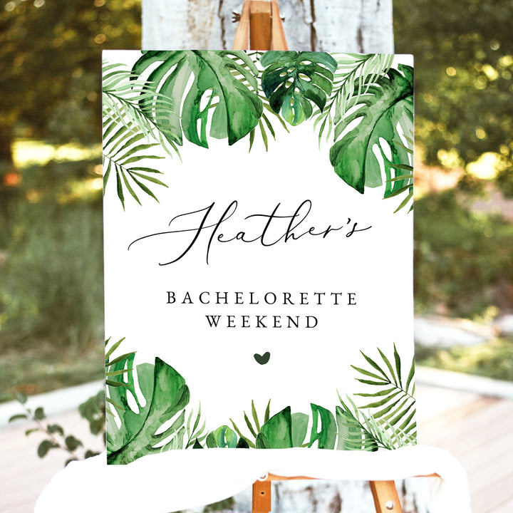 CORA Tropical Beach Bachelorette Welcome Sign