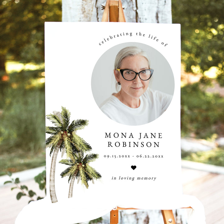 MONA In Loving Memory Funeral Welcome Sign
