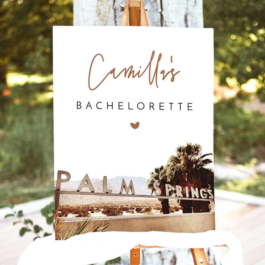 JADE Palm Springs Boho Bachelorette Weekend Welcome Sign