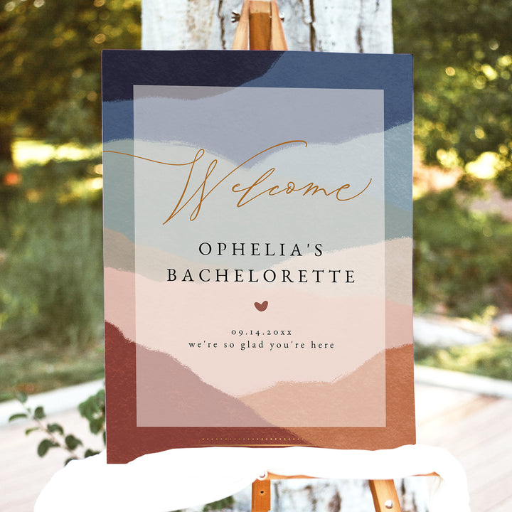 OPHELIA Southwestern Desert Bachelorette Party Welcome Sign