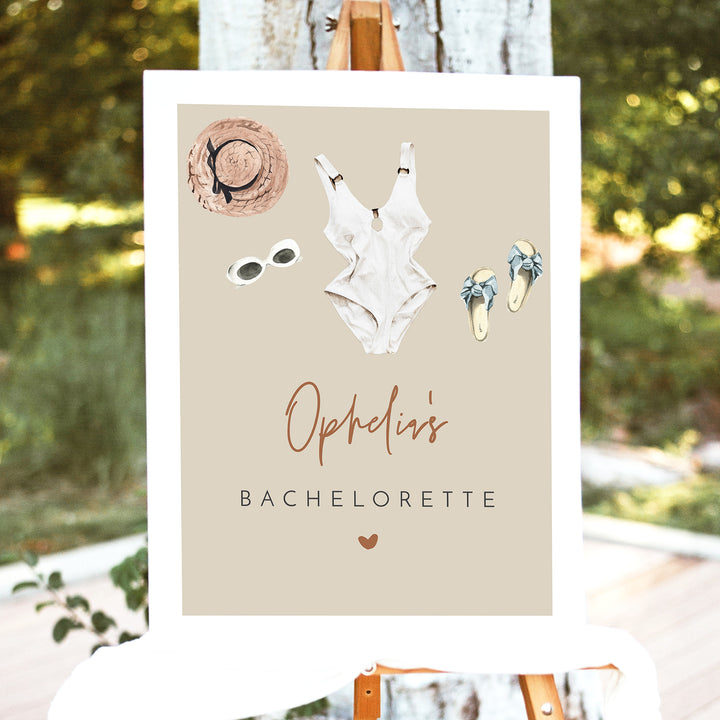 JADE Palm Springs Beach Bachelorette Party Sign