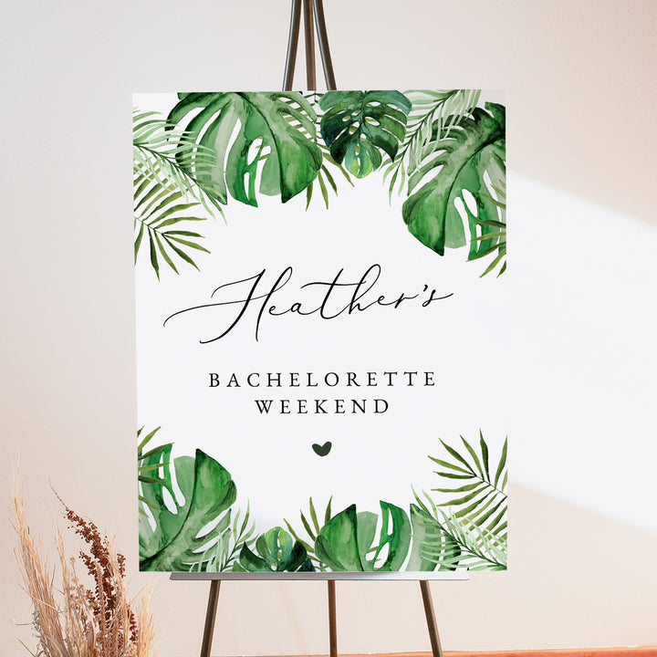 CORA Tropical Beach Bachelorette Welcome Sign
