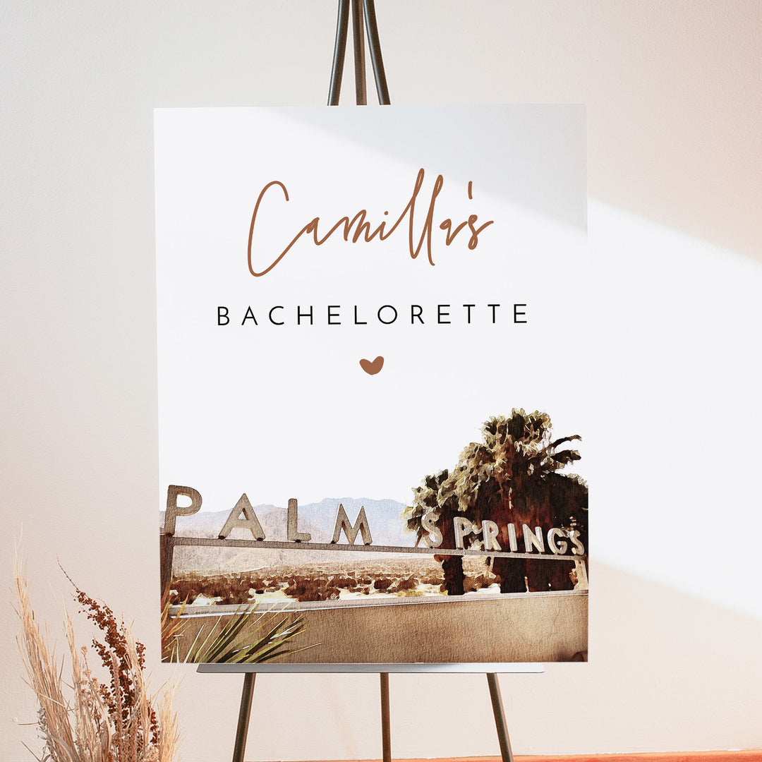 JADE Palm Springs Boho Bachelorette Weekend Welcome Sign