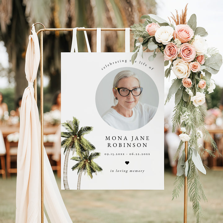 MONA In Loving Memory Funeral Welcome Sign