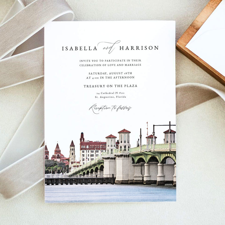 ST AUGUSTINE Florida Destination Wedding Invitation Suite