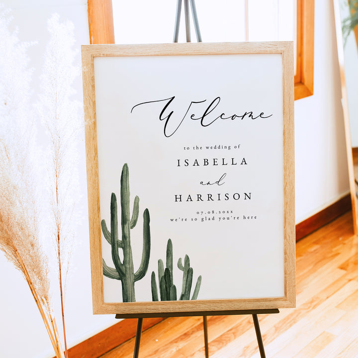 ELEANOR Southwestern Bohemian Wedding Welcome Sign