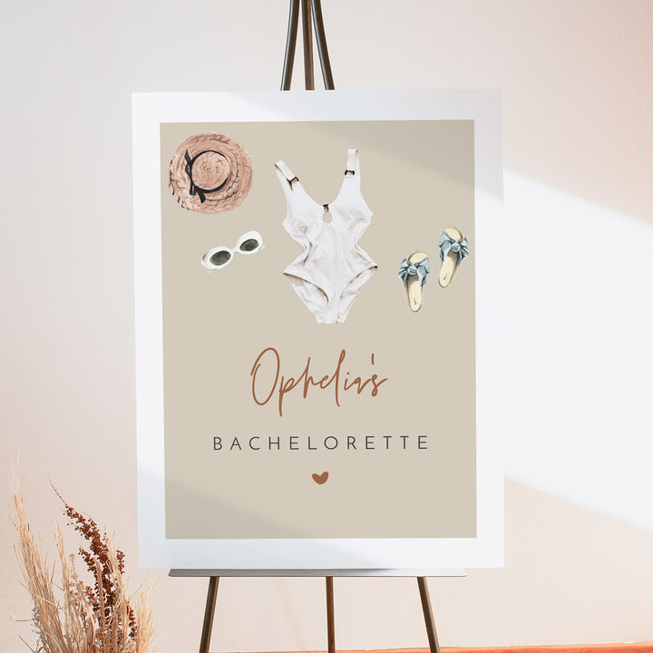 JADE Palm Springs Beach Bachelorette Party Sign