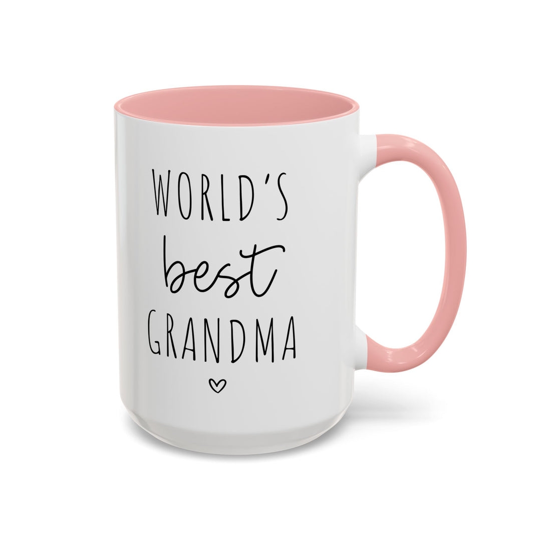 Cute Handwritten World's Best Grandma Coffee Mug