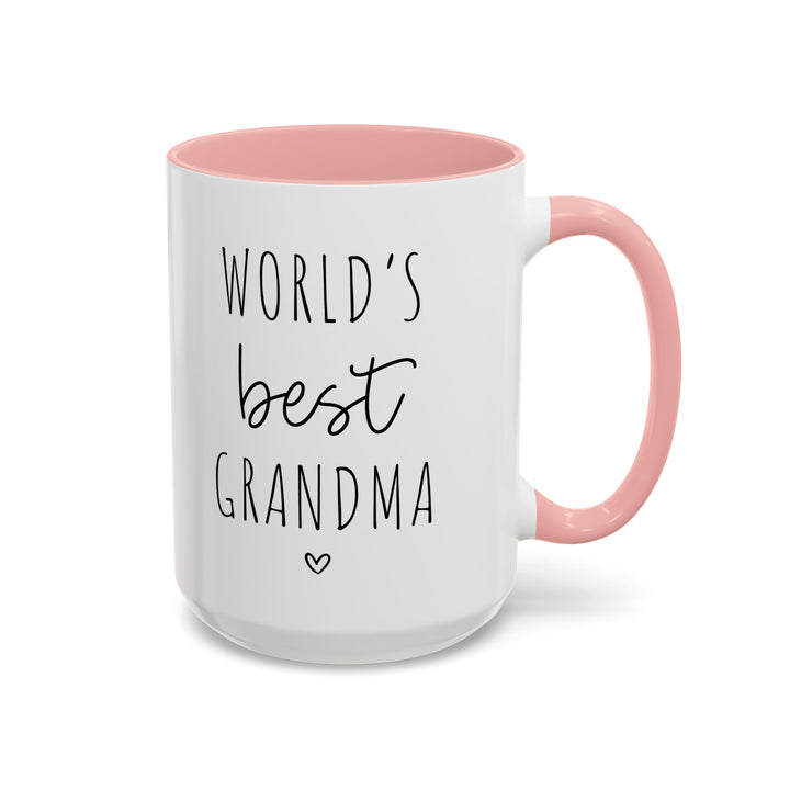 Cute Handwritten World's Best Grandma Coffee Mug