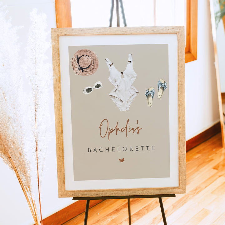 JADE Palm Springs Beach Bachelorette Party Sign