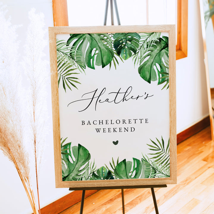 CORA Tropical Beach Bachelorette Welcome Sign