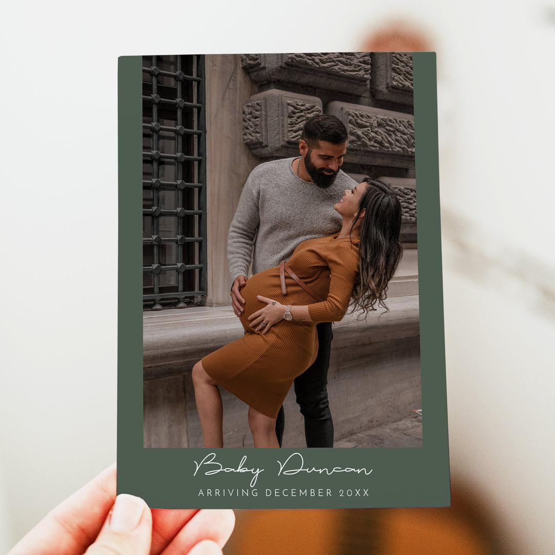TIMBER Minimalist Woodland Baby Shower Invitation Bundle with Photo