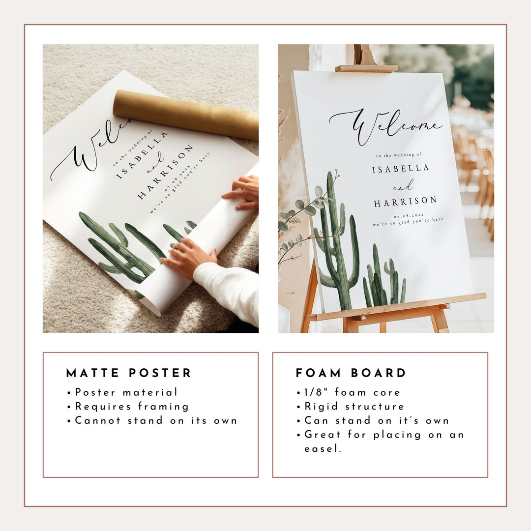 ELEANOR Southwestern Bohemian Wedding Welcome Sign
