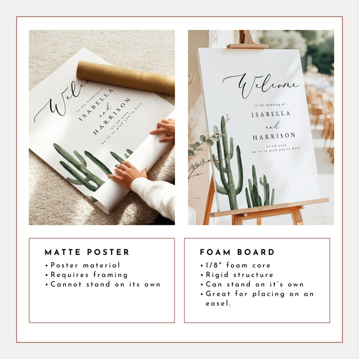 ELEANOR Southwestern Bohemian Wedding Welcome Sign