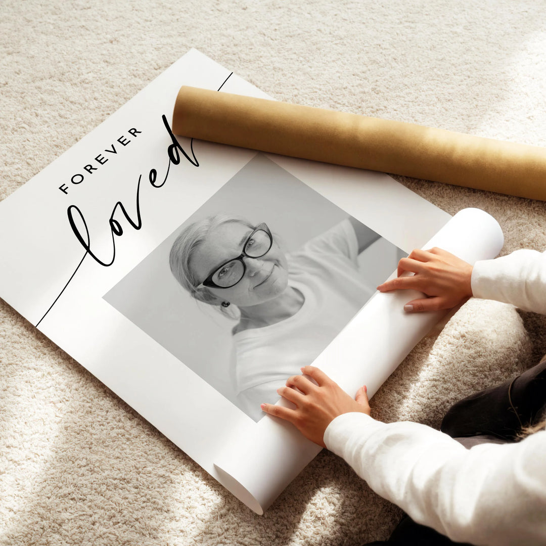 BLAIR Forever Loved Minimalist Memorial Funeral Welcome Sign