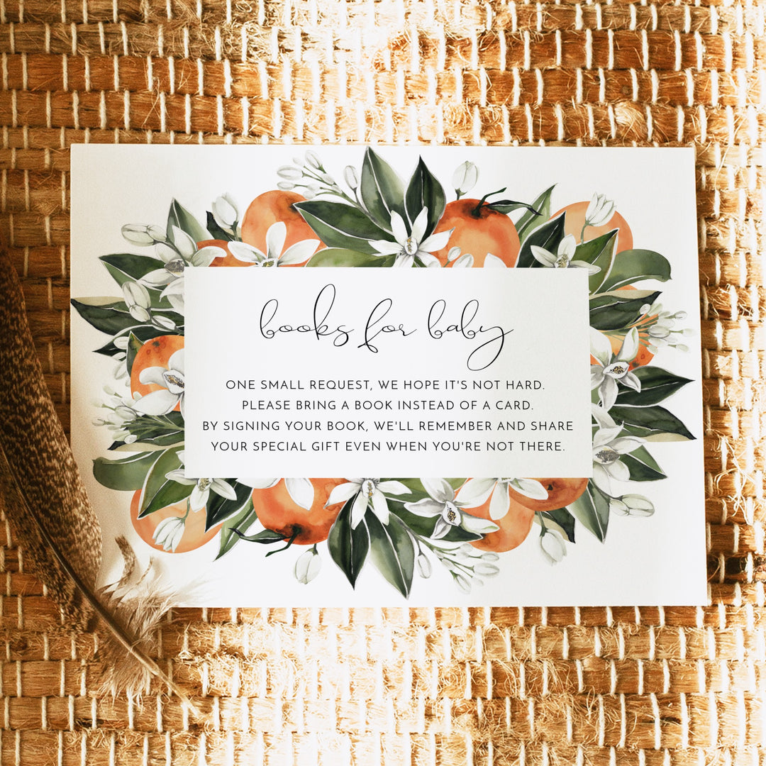 CALLIOPE Little Cutie On the Way Clementine Books for Baby Insert Card