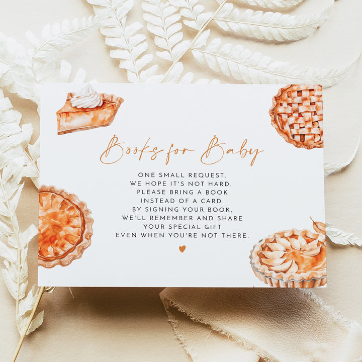 MABEL Little Cutie Pie Fall Thanksgiving Books for Baby Insert Card