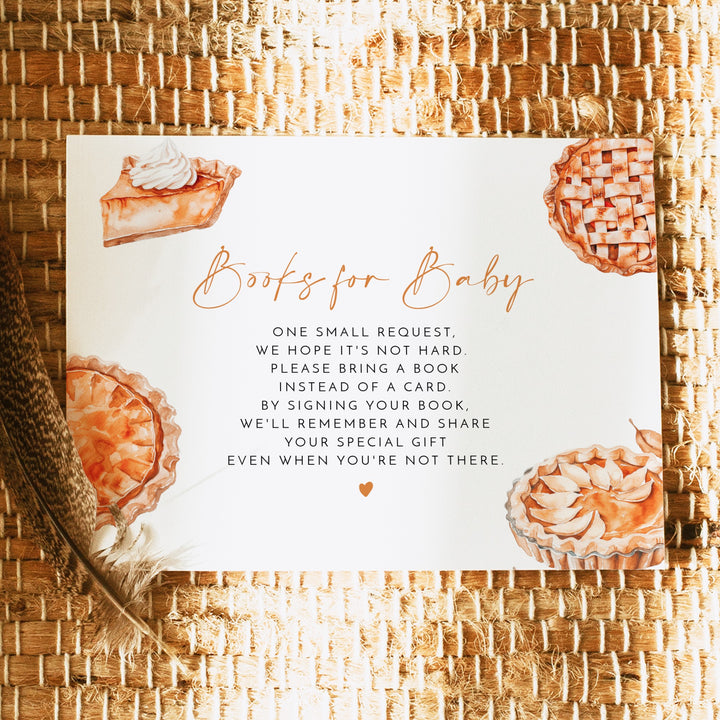 MABEL Little Cutie Pie Fall Thanksgiving Books for Baby Insert Card