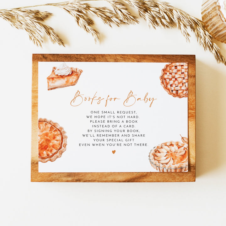 MABEL Little Cutie Pie Fall Thanksgiving Books for Baby Insert Card