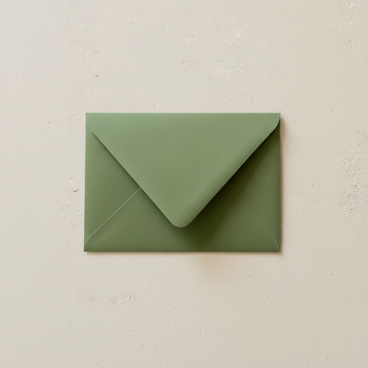 Sage Olive Green Euro Flap Envelopes