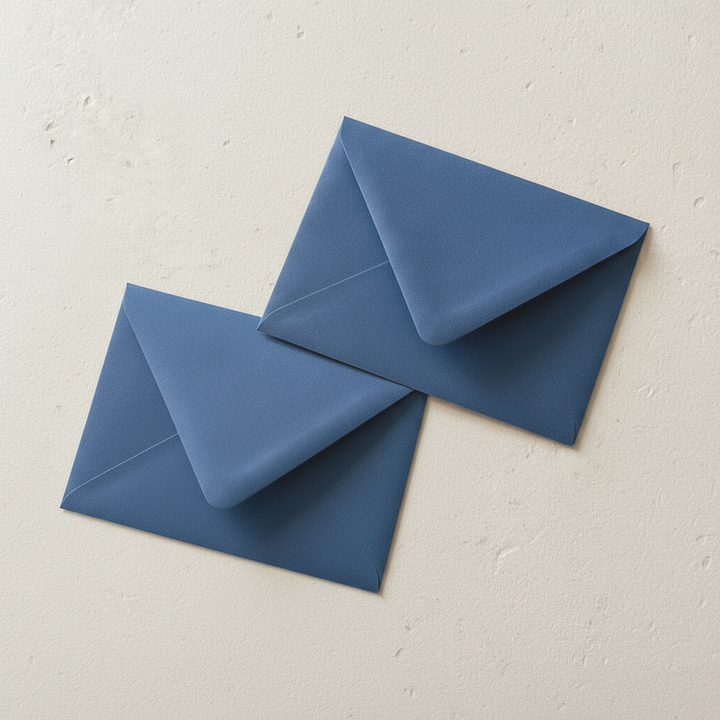Midnight Sapphire Navy Blue Euro Flap Envelopes