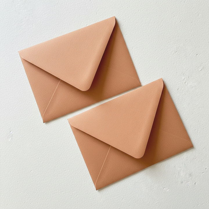Terracotta Burnt Orange Euro Flap Envelopes