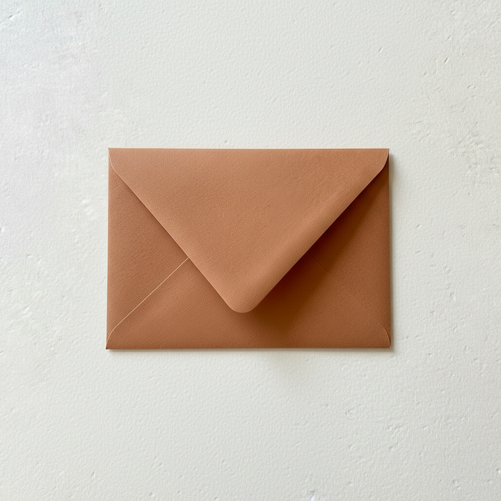 Terracotta Burnt Orange Euro Flap Envelopes