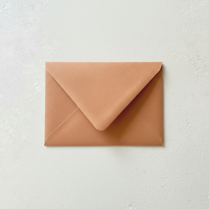 Terracotta Burnt Orange Euro Flap Envelopes