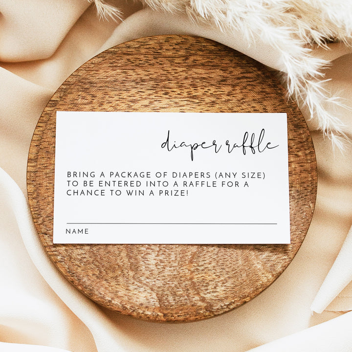 ADELLA Oh Baby Black & White Modern Minimalist Baby Shower Invitation Bundle