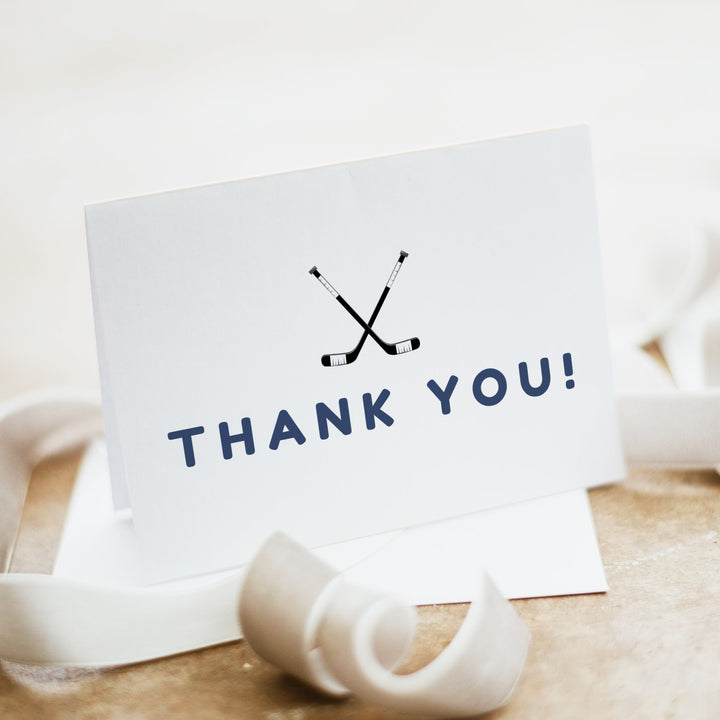 WAYNE Little Rookie Personalized Thank You Cards