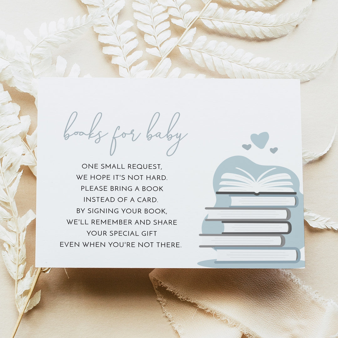 ANDI Poppin' Bottles Dusty Blue Baby Shower Invitation Bundle