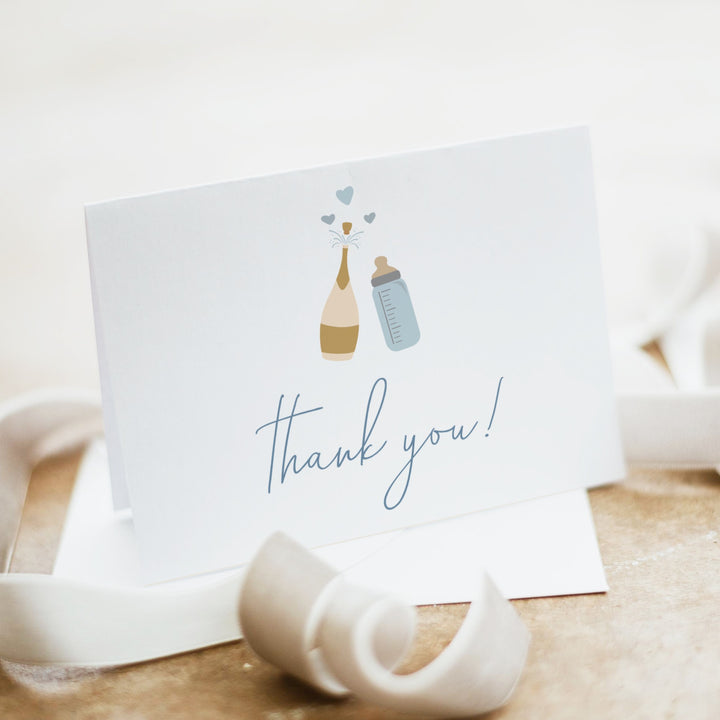 ANDI Poppin' Bottles Personalized Champagne Thank You Cards