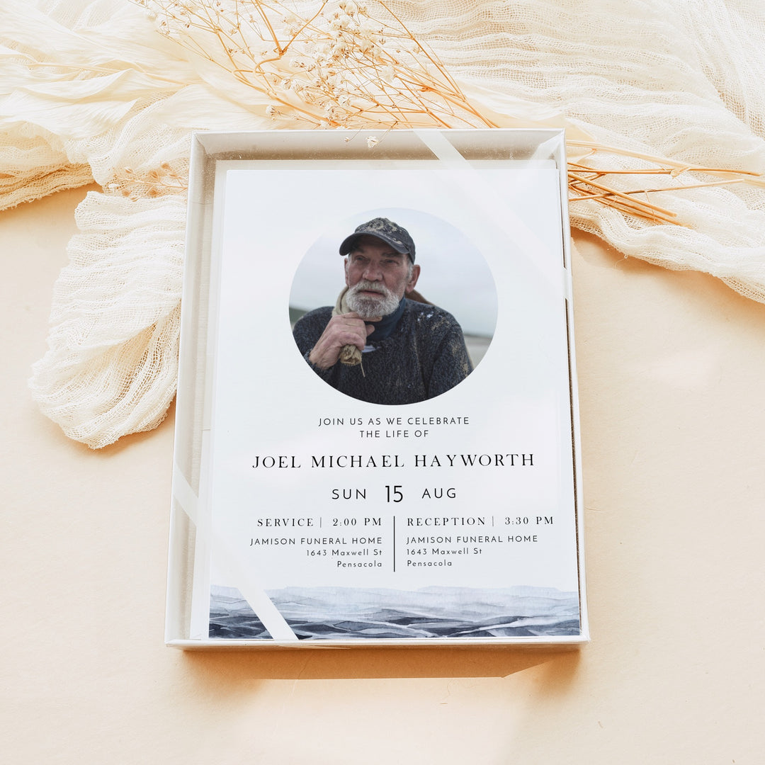 AXEL Ocean Memorial Service Announcement with Photo