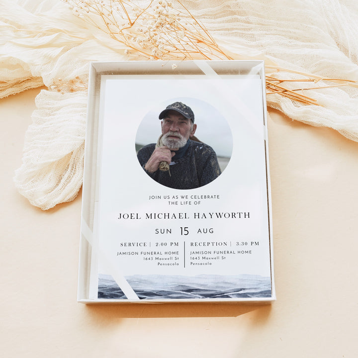 AXEL Ocean Memorial Service Announcement with Photo