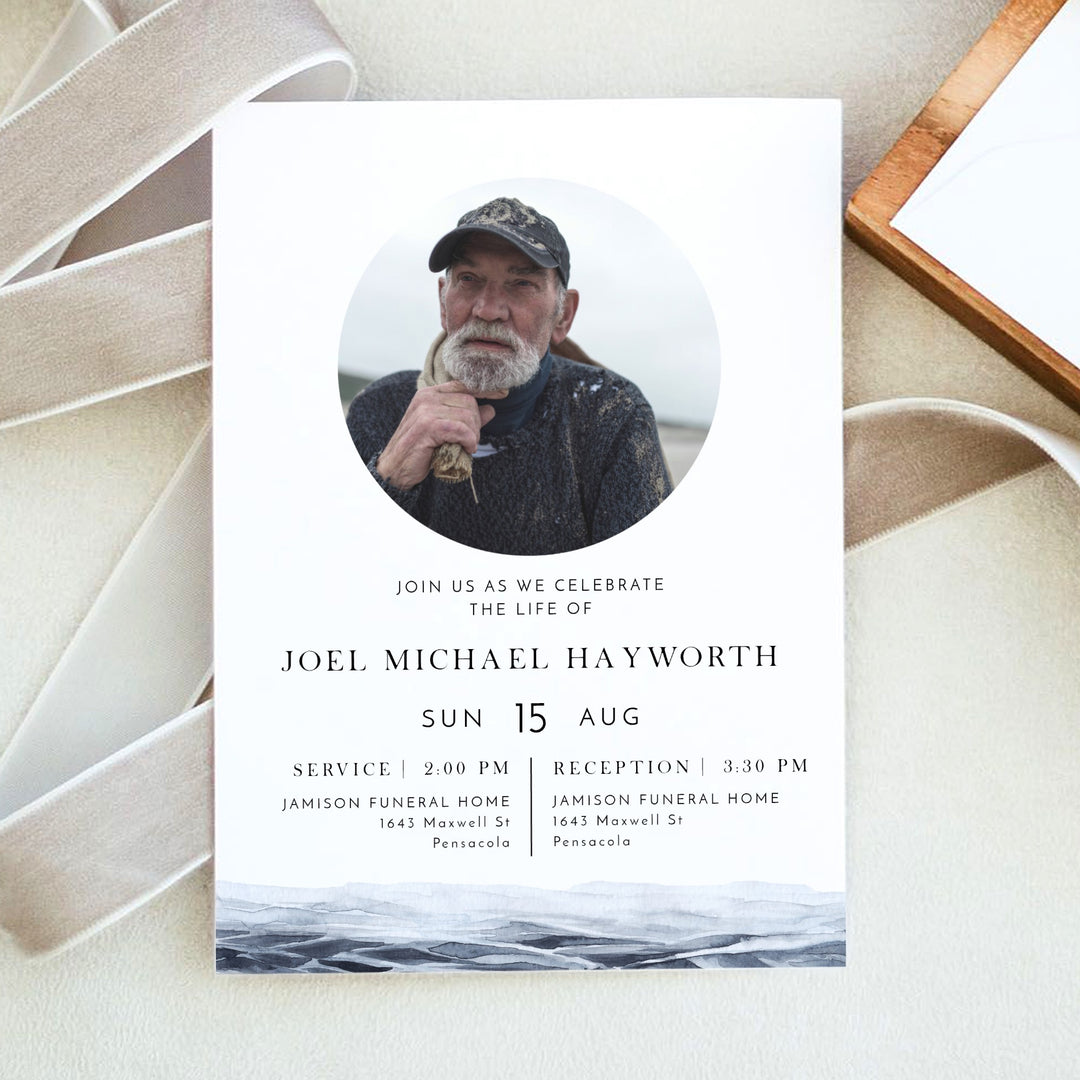 AXEL Ocean Memorial Service Announcement with Photo