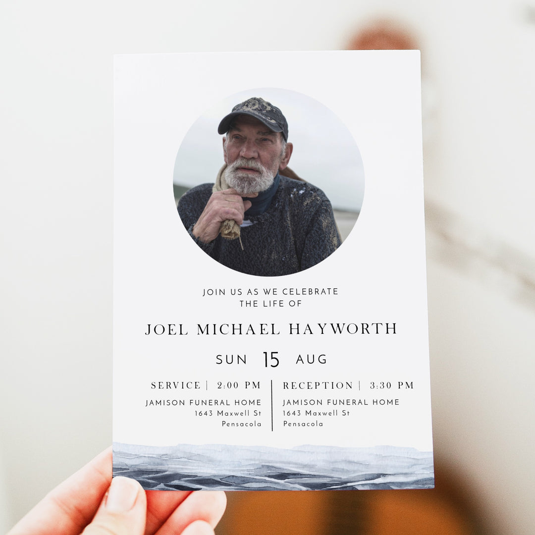 AXEL Ocean Memorial Service Announcement with Photo