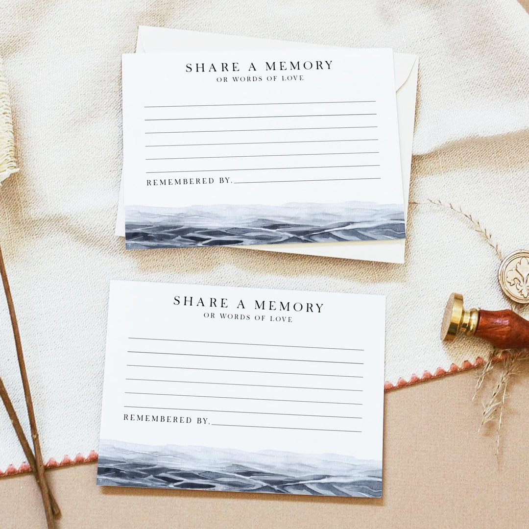 AXEL Ocean Share A Memory Funeral Card