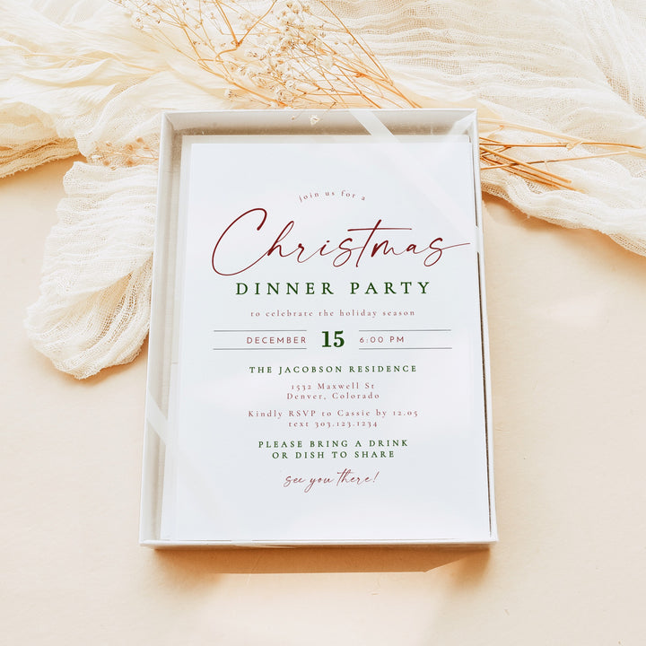 BLAIR Christmas Dinner Party Invitation