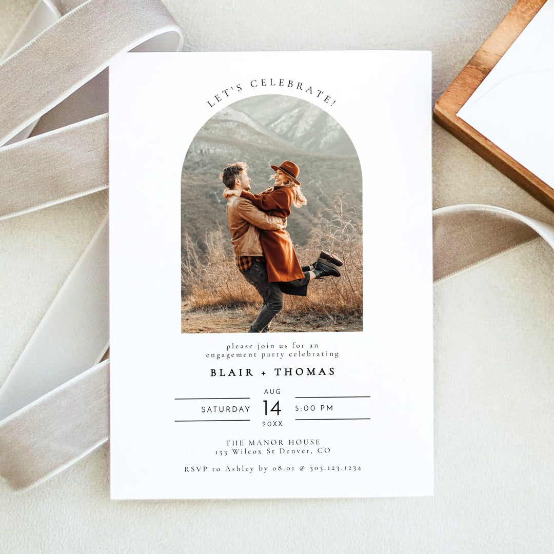 BLAIR Let's Celebrate Classic Engagement Party Invitation