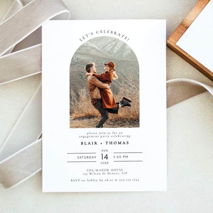 BLAIR Let's Celebrate Classic Engagement Party Invitation