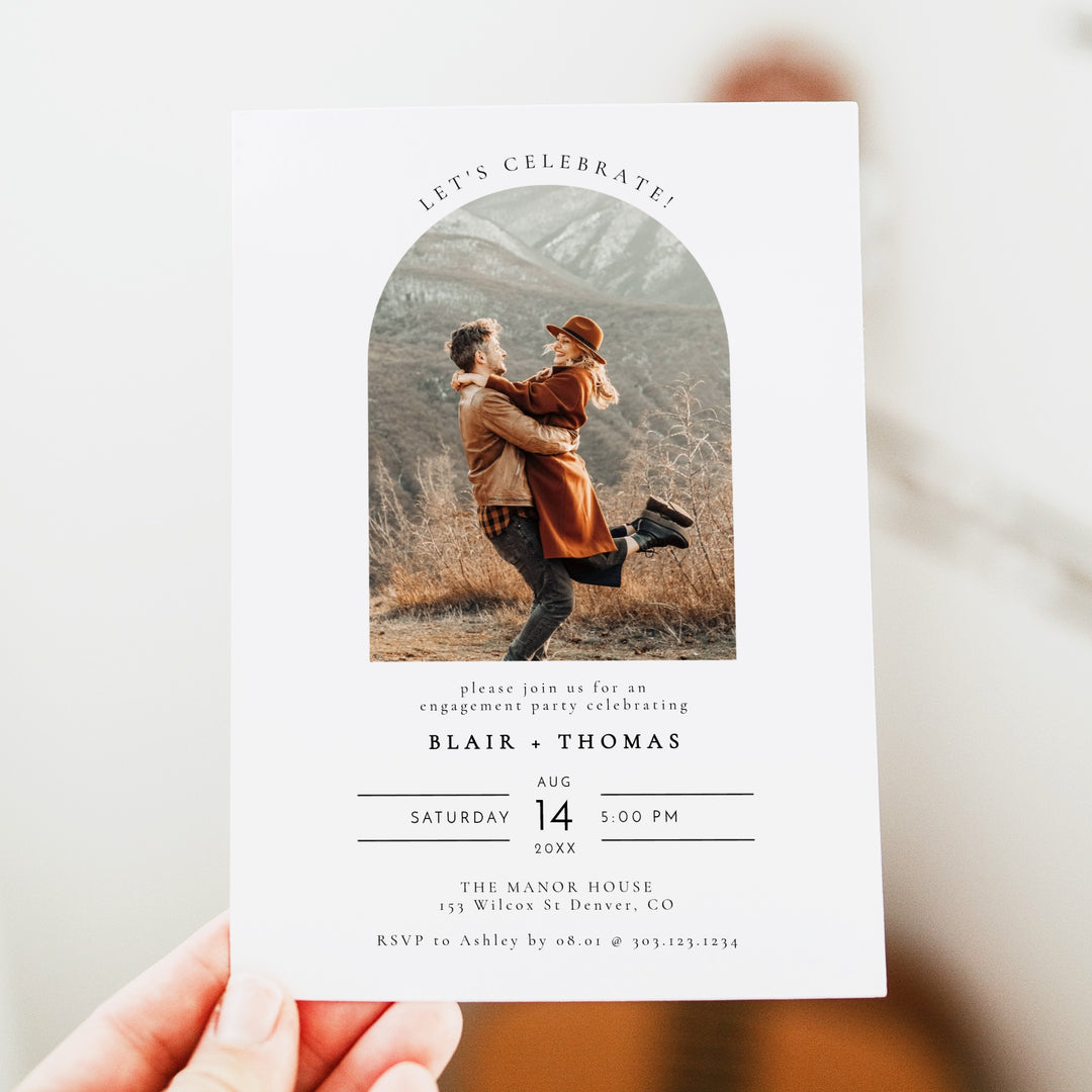 BLAIR Let's Celebrate Classic Engagement Party Invitation