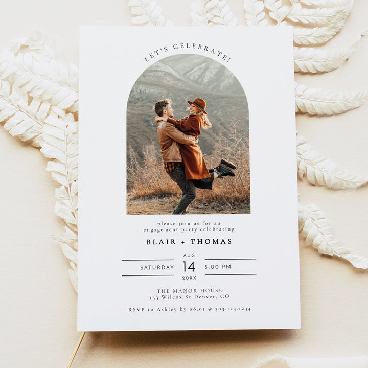 BLAIR Let's Celebrate Classic Engagement Party Invitation